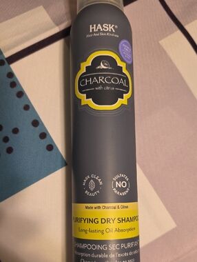 HASK, Charcoal w/ Citrus Purifying Dry Shampoo - New - 4.3 oz.